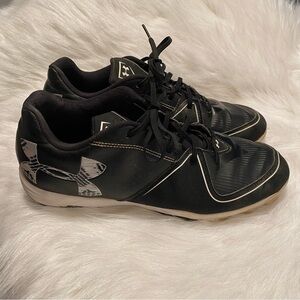 Under Armour Cleats Shoes Size 11 Lace Up Black Softball‎